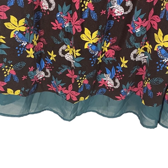 Modcloth Whimsical Lemur Print Dress Sz 3X - Picture 8 of 9